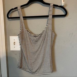 Black and white tank top
